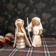 Figurki Józef z Maryją. Handmade