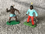 Żołnierzyki PRL Figurki kioskowce Indianie (zestaw 2 szt.)
