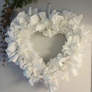 Wianek zimowy ręcznie pleciony