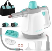 Ręczny Odkurzacz Parowy 450ml 1200W z 8 Akcesoriami i 3.0 Bar Ciśnieniem