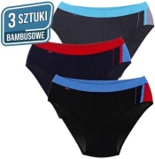 3-PAK Slipy Męskie Majtki Bambusowe Moraj Rozmiar M 