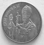 Srebrna moneta 10000 zł Jan Paweł II 1987 - PRL - Srebro Ag 750
