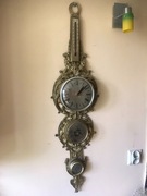 Zegar barometr wilgotnościomierz termometr wys. 93 cm vintage cynkal