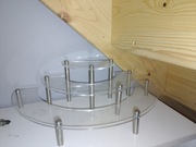 Akrylowy stojak na babeczki 3-poziomowy ekspozytor kosmetyczny 