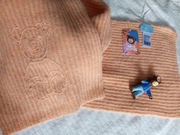 Miś Uszatek Tattum Ciepły szal damski z wełną edycja limitowana  + gratis 