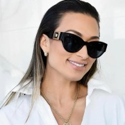 Czarne damskie okulary Cat Eye 4398 Black od Versace!