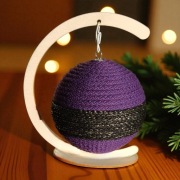 Zestaw 5 bombek sznurkowych 11 cm – rękodzieło, prezent świąteczny