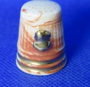 Naparstek Kolekcjonerski Porcelanowy Ręcznie Malowany Artystyczny 