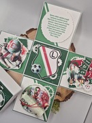 Exploding box urodziny piłka nożna super prezent dowolna cyfra