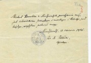 Element opinii wydanej przez księdza z Parafii Niedźwiedź w 1925 roku . 