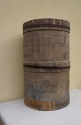 przedwojenna beczka z dykty sklejka
