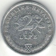 Chorwacja 2 lipe lipy 2005 - 19 mm - nr 3