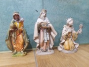 ORYGINALNE Figurki FONTANINI - Trzej Królowie ITALY Vintage Szopka