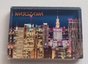 Magnes na lodówkę szkło WARSZAWA Polska (23). 