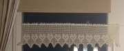 Ozdoba zawieszka firanka szydełkowa SERDUSZKA ok.120 X 25 cm