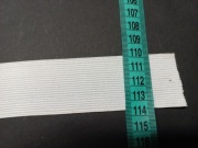 Guma biała dziana 40mm płaska taśma gumowa