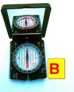 kompas B zamykany z lusterkiem