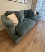 Nowoczesna kanapa dwu/trzyosobowa welur 