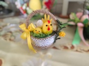 Mini koszyczek wielkanocny ozdoba