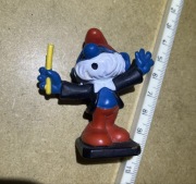 figurka  smerfy kolekcjonerska . papa smerf dyrygent  bully peyo