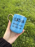 Kubek elegant niebieski 330 ml kurwa