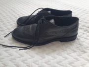 Buty chłopiece do garnituru, wizytowe, skórzane, 37