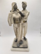 Statuetka rzeźba zakochana para Włochy D'ador Mod Pat figurka ciężka 