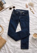 Granatowe jeansy Lee | denim | klasyczne spodnie | casual / basic