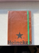 Nowy skórzany zeszyt notatnik Heineken