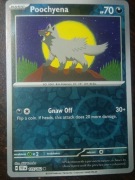 REVERSE HOLO Poochyena 105/162 Karta POKEMON TCG S&V Temporal Forces