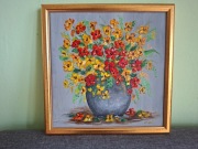 Obraz kwiaty 20x20 akryle