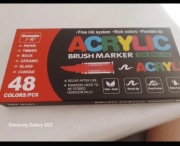 Nowe zafoliowane markery akrylowe guangna 72 sztuki