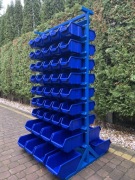 Stojak/regał stacjonarny dwustronny z kuwetami