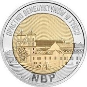 POLSKA MONETA 5 zł  OPACTWO BENEDYKTYNÓW W TYŃCU  2024 r. UNC