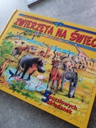 Książka o zwierzętach z puzzlami 