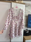 Zwiewna romantyczna sukienka ZARA w kwiaty, rozmiar XL (42)