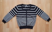 ATMOSPHERE sweter damski czarny w paski L/40