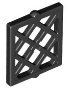 LEGO 4 x 38320 krata okna 2x2 - czarny