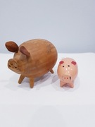 Stare figurki-świnki