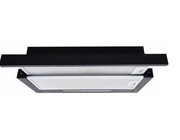 Czarny okap kuchenny teleskopowy podszafkowy 60cm