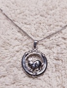 Naszyjnik Wisiorek Zawieszka Zajączek na Łańcuszku