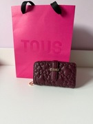 Burgundowy portfel Tous Bridge Puffy Bear