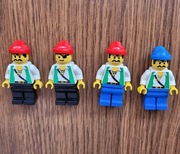 LEGO piraci - Pirate Green Vest - 4 ludziki - pi047 pi051 pi052 - BDB
