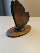 stojak na serwetki , miedziany , motyl antyk