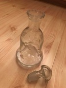 KROSNO STARA KARAFKA DZWON SZLIFOWANE KWIATY