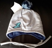 Czapka dziecięca z pomponem, prod. polska, bawełna