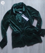 Żakiet damski, aksamit,butelkowa zielen Noisy May 