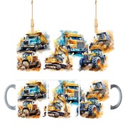 Kubek biały 330 ml maszyny budowlane