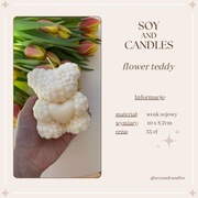 Świeca sojowa Flower Teddy 