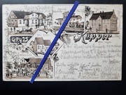 STARA KOPERNIA 1906 Karczma Ogród Litografia pow. ŻAGAŃ